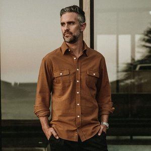 Taylor Stitch Yosemite Shirt in British Khaki